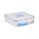 لوك أند لوك علبة حفظ طعام مربعة - 600 مللي - شفافة