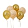 Gold &amp; Nude 'Thirty' Latex 12" Balloons 6Ct