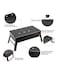 Biki Portable Bbq Charcoal Grill Black 43X29X23Cm