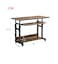 Mobile Bed Side Table, Laptop Table Standing Desk, Adjustable Computer Table Laptop Desk with Wheels, Rolling Computer Workstation Laptop Stand Table for Home Office (SC11B)