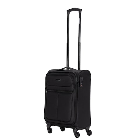 VIPTOUR Lightweight Single Piece Fabric Luggage 20 Inch Trolley Bag With 4 Spinner Wheels