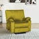 In House Velvet Classic Recliner Chair - Gold - H1