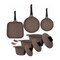 Neoflam Marble Cookware Set - 11 Count - Brown