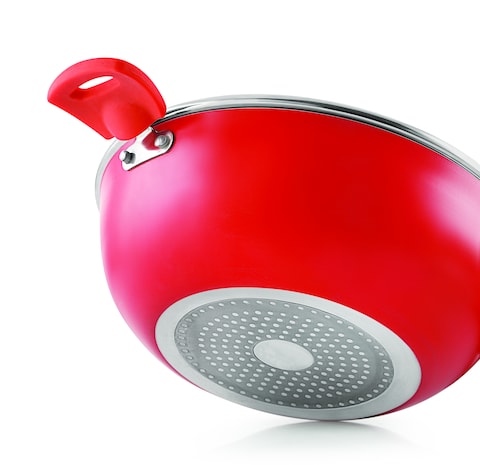 Sonu Platina Kadai with Lid 24 cms