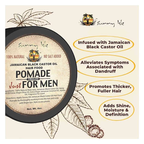 Sunny Isle Jamaican Black Castor Oil Pomade Just For Men 118ml
