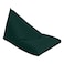 In House Ilkay Velvet Bean Bag Chair - Large - Dark Green