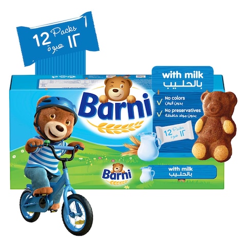 Buy Barni Milk Cake 30g X12 in Saudi Arabia