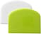 Aiwanto 4 Pcs Plastic Dough Scraper Bowl Scraper Food-safe Dough Cutter Flexible Plastic Scraper