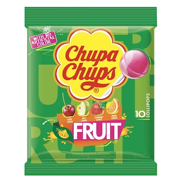 Chupa Chups Fruit Lollipops 110g