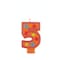 Unique- Numeral Birthday Candle 5 972 in