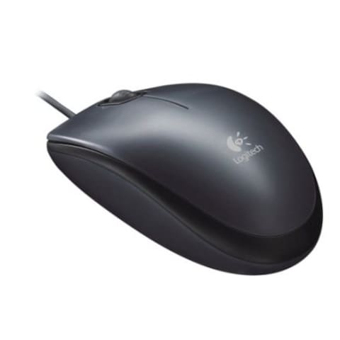 Logitech M90 Optical Mouse, Dark, USB