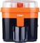 Clikon Electric Citrus Juicer, Dual Squeezers, One Touch Operation, Fully Detachable Parts, 90 Watts (Black &amp; Orange)