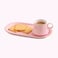 80ml Ceramic Coffee Cup And Snack Saucer With Spoon Afternoon Tea