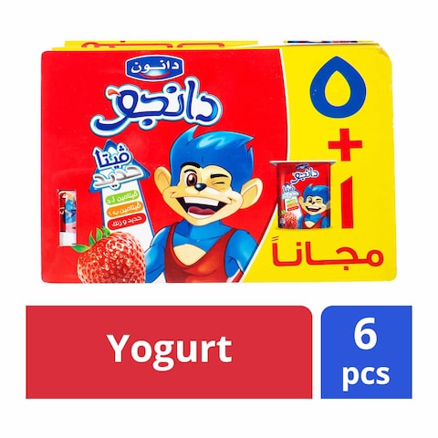 دانون دانجو زبادي بالفراولة - 6 علب