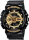 G-Shock - Men's Analog-Digital Black &amp; Gold Watch GA-110GB-1ADR