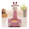 ALISSA-Cute Kids Sofa Chair Baby Non-slip Armchair Animal Design Giraffe Lazy Sofa Toddle, Pink.