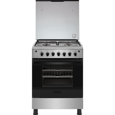 Frigidaire Free Standing 60X60 Cm 4 burners Gas Cooker with oven Stainless Steel  FNGJ60JGUC