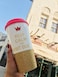 Tumbler &lsquo;Keep Calm and Visit Dubai' Design with Glitters and Stones for Hot and Cold Beverages 16oz