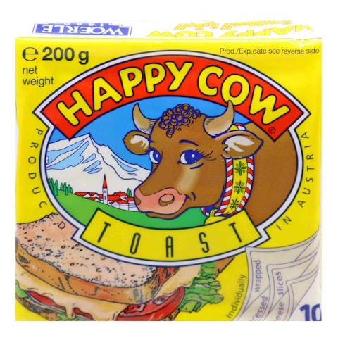 Happy Cow Toast 10 Cheese Slices 200G
