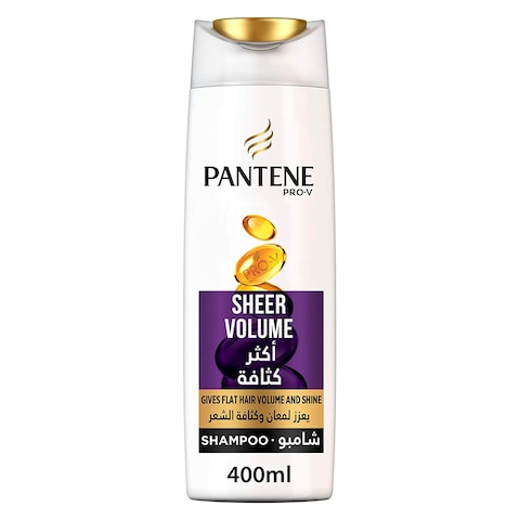 Pantene Pro-V Shampoo, Sheer Volume - 400 ml