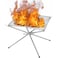 Generic-Portable Fire Frame Stainless Steel Fire Frame Adjustable Fire Net for Outdoor