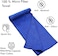 2-Pc Microfiber Bath Towel Grey/Blue 70x140cm, Soft, Durable, Super Absorbent Fast Drying and No Fading Multipurpose Towel