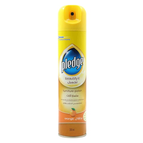 Buy Pledge Furniture Polish, Orange - 300 ml in Kuwait