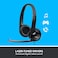 Logitech H390 Wired Headset, Stereo Headphones With Noise-Cancelling Microphone, USB, In-Line Controls, Pc/Mac/Laptop - Black