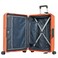 Eminent Vertica Hard Case Travel Bag Cabin Luggage Trolley Polypropylene Lightweight Suitcase 4 Quiet Double Spinner Wheels With Tsa Lock B0006 Orange