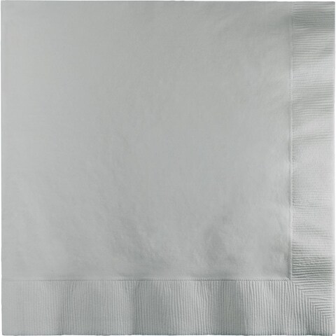 اشتري Creative Converting- Touch Of Color Shimmering Silver Luncheon Napkins 50pcs< >Silver< > في الامارات