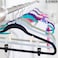 10PK Grey ZOBER Velvet Hanger Clips, Cloth Pegs   Finger Flocked Clips   Best with thin Velvet Hangers   Strong and Durable