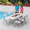 Lifetime, 6-Foot, Fold-In-Half Table, Rectangle, Residential, White Granite Colour, LFT-80333