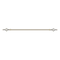 Roman Adjustable Curtain Rod, 110-200 cm, Brass, Metal Single Rod Window Treatment Rod Drapery Rod