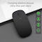 Generic T/H2.4G Rechargeable Wireless Mouse, Silent Business Wireless Optical Mouseblack
