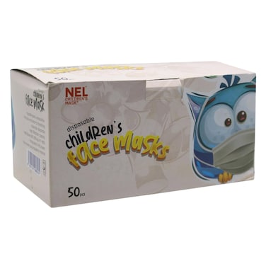 Nel 3-Ply Children&#39;S Face Mask 50Pc