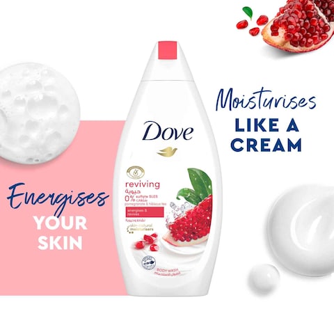 Dove Go Fresh Reviving Body Wash Pomegranate and Hibiscus Tea 500ml