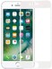 Generic For iPhone 7 Plus Arc Edge - Full Size Tempered Glass Screen Protector Film - White