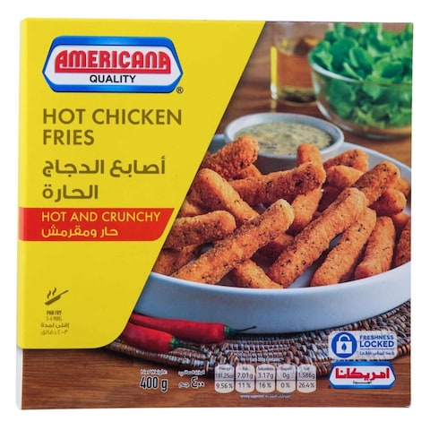 Americana Quality Hot And Crunchy Fried Chicken Fries 400g