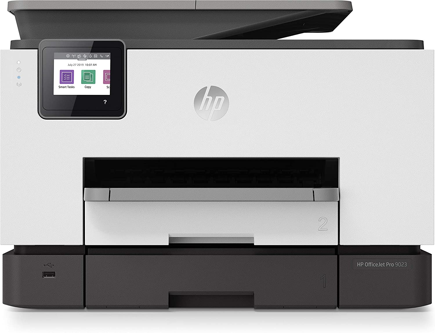 HP Officejet Pro 9023 All-In-One Printer, Print, Copy, Scan, Fax, White (1Mr70B)