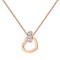 Aiwanto Heart Pendant Necklace Neck Chain Gift for Valentine&#39;s Day