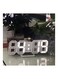 Generic 3D LED Table Clock Number Design Show Temperature Date Living Room Clock White