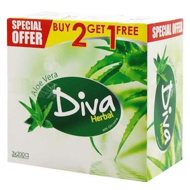 Diva Soap Aloe Vera Value Pack 200G