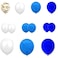 Generic Dark Blue Gold White 103pcs Balloons Confetti Balloon Pack Party Decoration Supply - 18" 12" 5" Latex Balloons, Balloon Chain