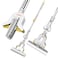 ZALCOON PVA Folding Sponge Mop,  Self Squeeze Super Absorbent PVA Sponge Heads   Telescopic Metal Handel    Household Cleaning Tool for Kitchen, Tiles, Multi-Surface Hard Floors (Pack of 1)