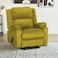 In House Velvet Rocking &amp; Rotating Recliner Chair - Gold - AB02