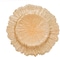 13in Gold Charger Plates Plastic Reef Plate Chargers for Dinner Plates Wedding Elegant D&eacute;cor Place Setting (6 Piece Gold)