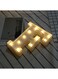 Voberry Alphabet Led Letter Lights Light Up Plastic Letters Standing Hanging A White 22X18X4.5cm