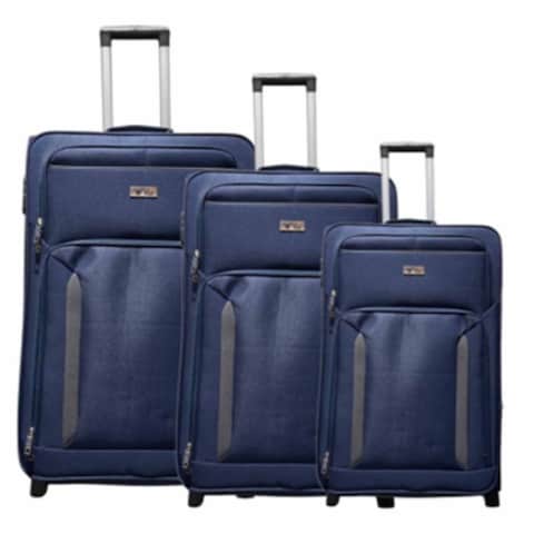VOLTAIR SOFT TROLLEY SET 3PCS BLUE