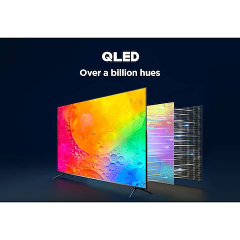 TCL 75-Inch 4K Google Smart QLED TV 75C645 Black