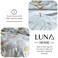 Luna Home-Queen/Double size 6 pieces, bedding set Leaves Design.